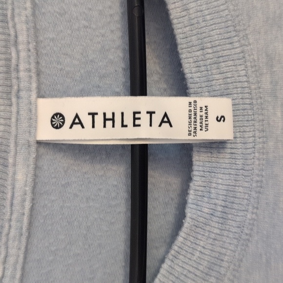 Athleta Light Gray Blue Sweatshirt Size Small - Picture 2 of 5
